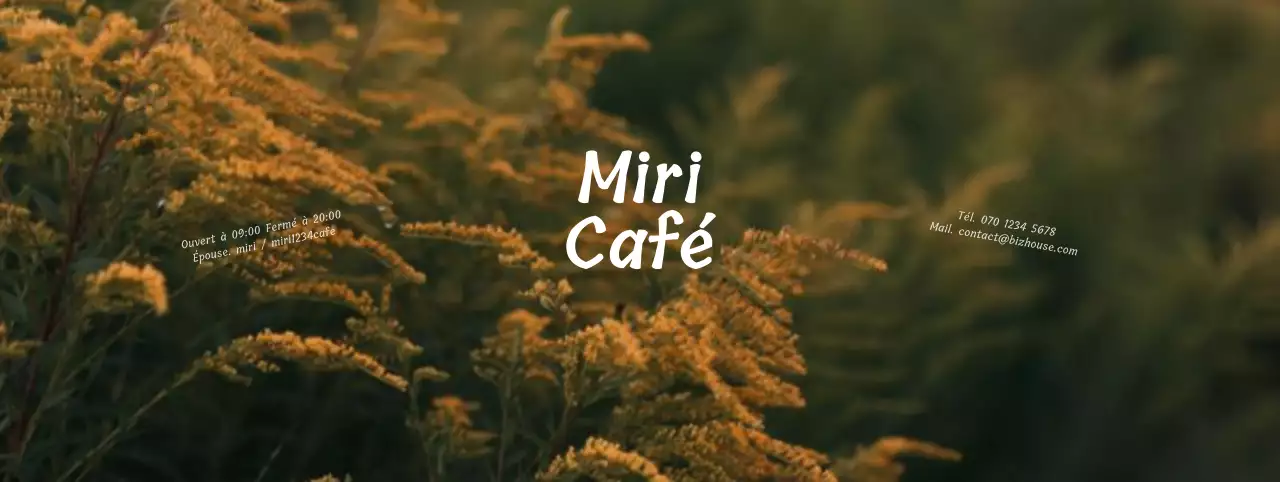 Faites la promotion de votre café avec des couleurs automnales chaudes comme le jaune et le vert.