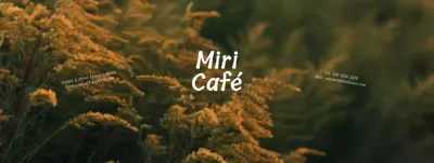 Faites la promotion de votre café avec des couleurs automnales chaudes comme le jaune et le vert.