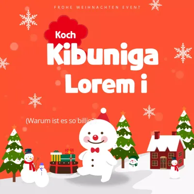 Seite mit Weihnachtsveranstaltungen in Orange