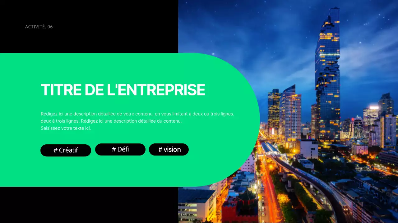 Les affaires en noir et en dégradé