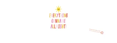 Weißer bunter niedlich illustrierter Text