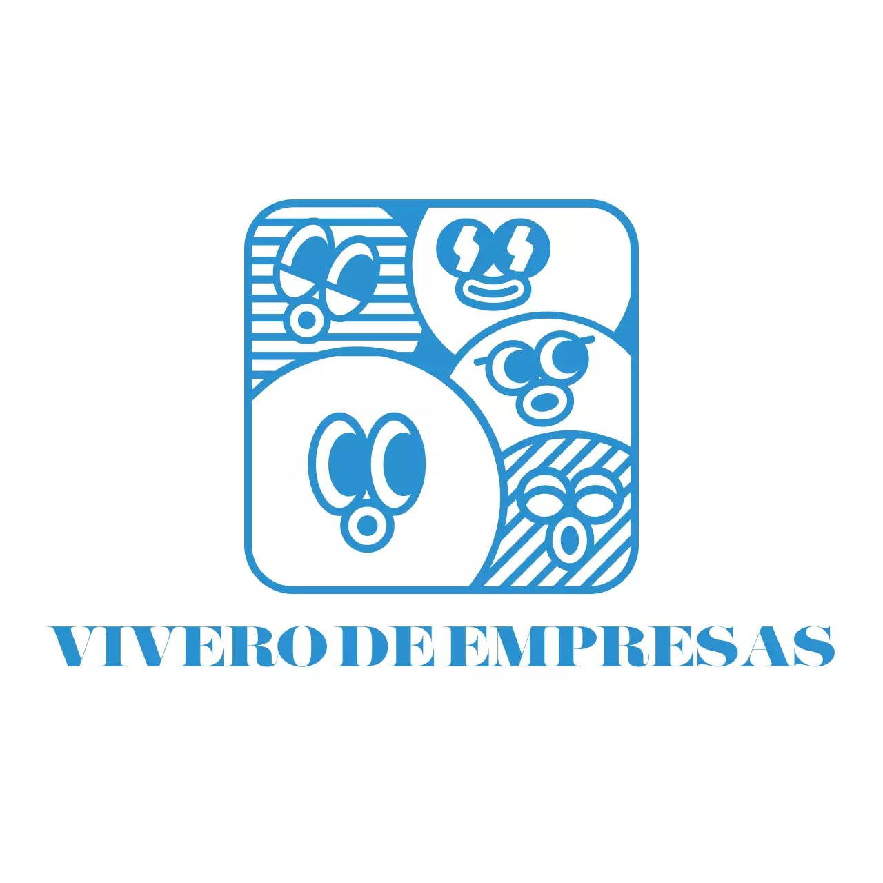 round round cute character logo style kindergarten athletic meet