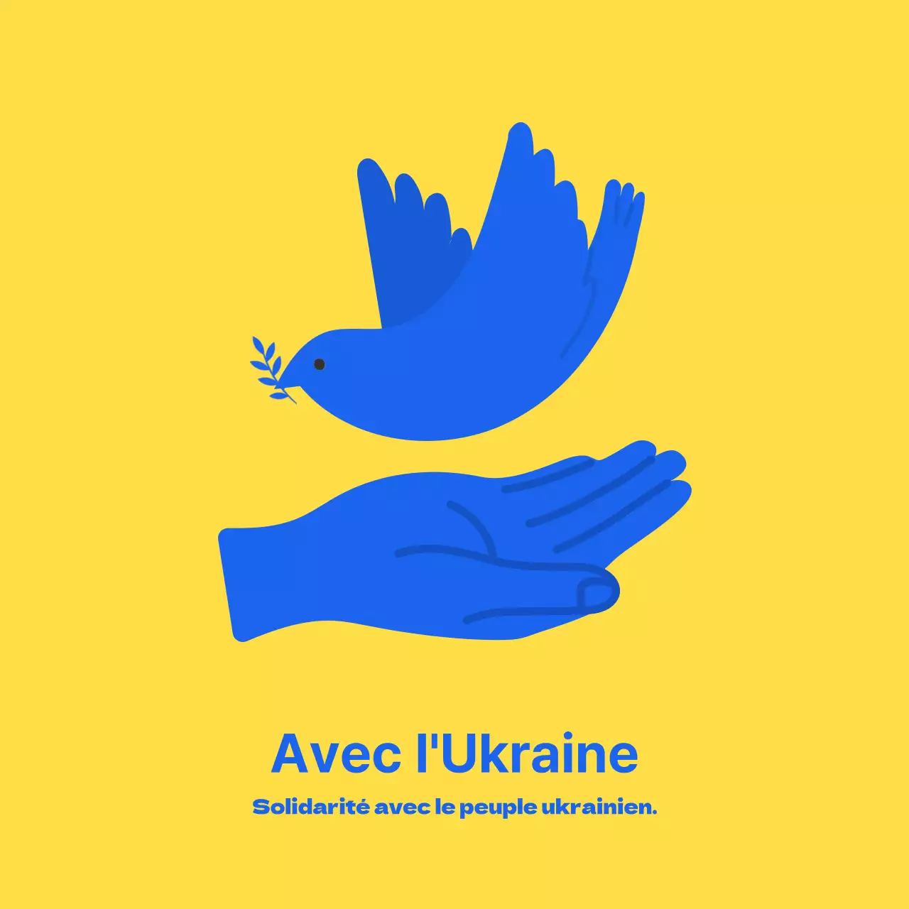 Blue Yellow contre la guerre en Ukraine