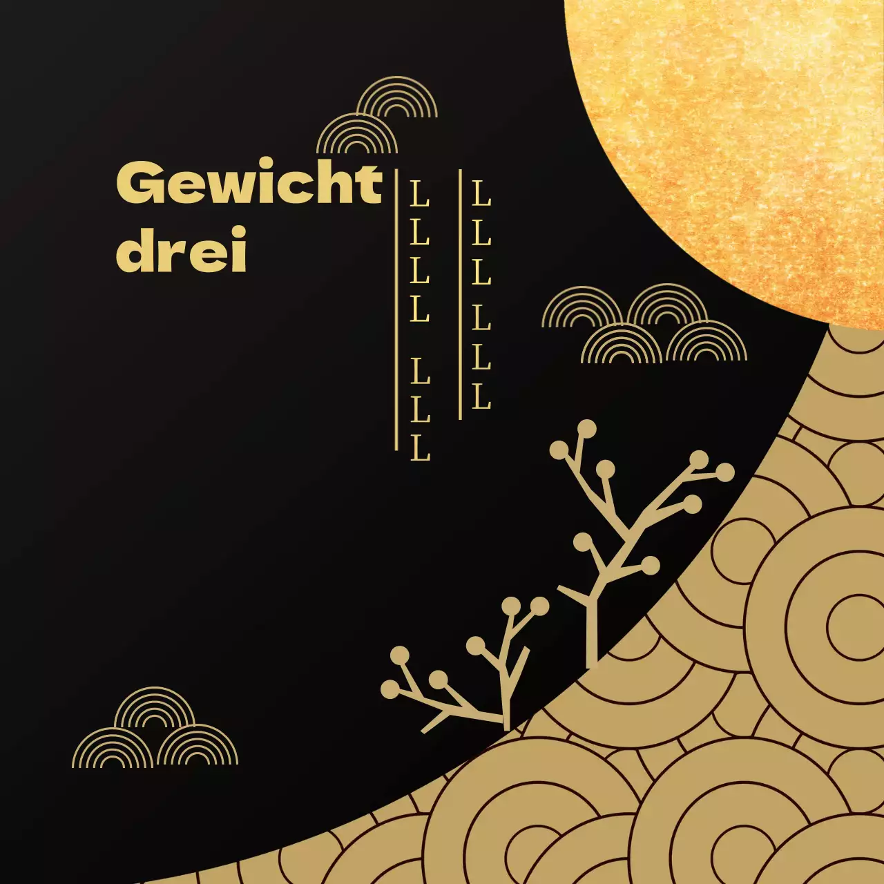 Schwarz-goldene Dankeskarte für Thanksgiving