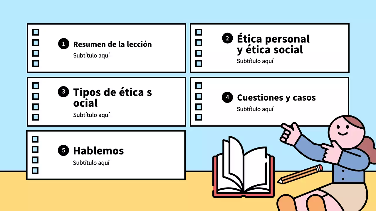 Alegres y simpáticas ilustraciones sobre la vida y la ética