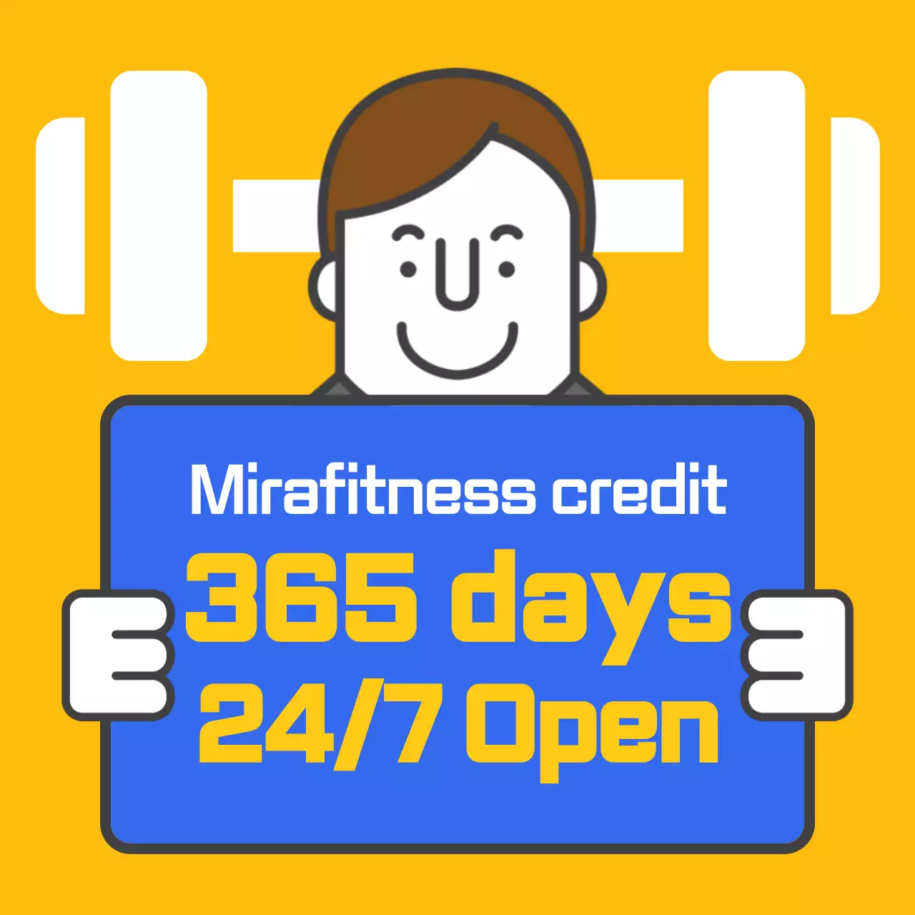 Blue Minimal Gym Promotion Instagram Post