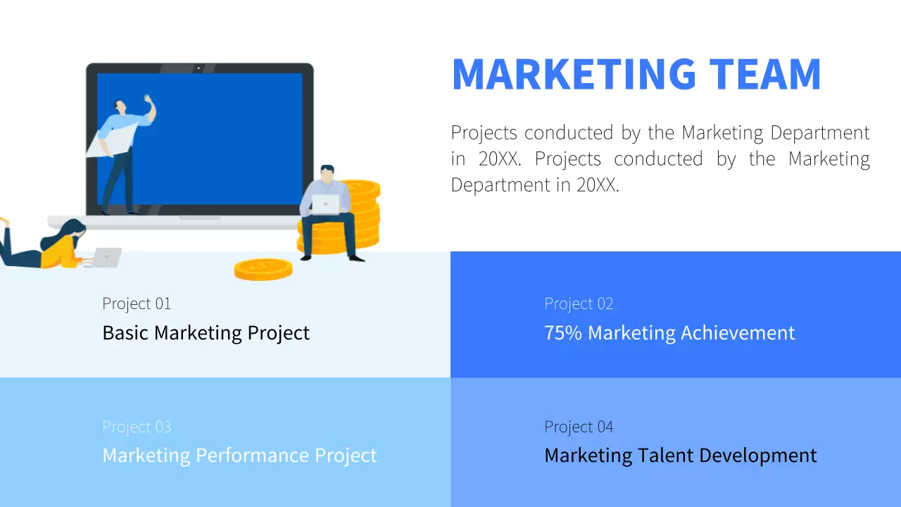 Blue Modern Business Report Presentation