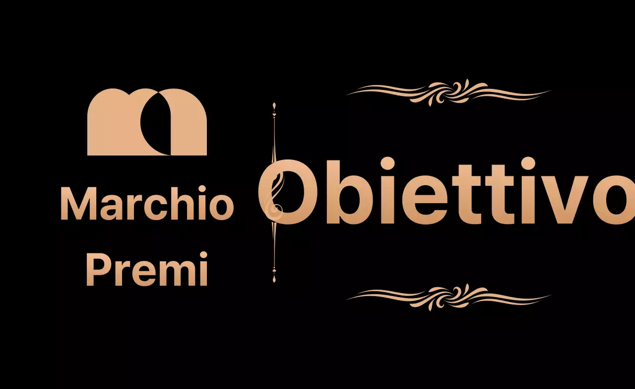 Promuovete i vostri premi con un logo e un testo in oro e nero