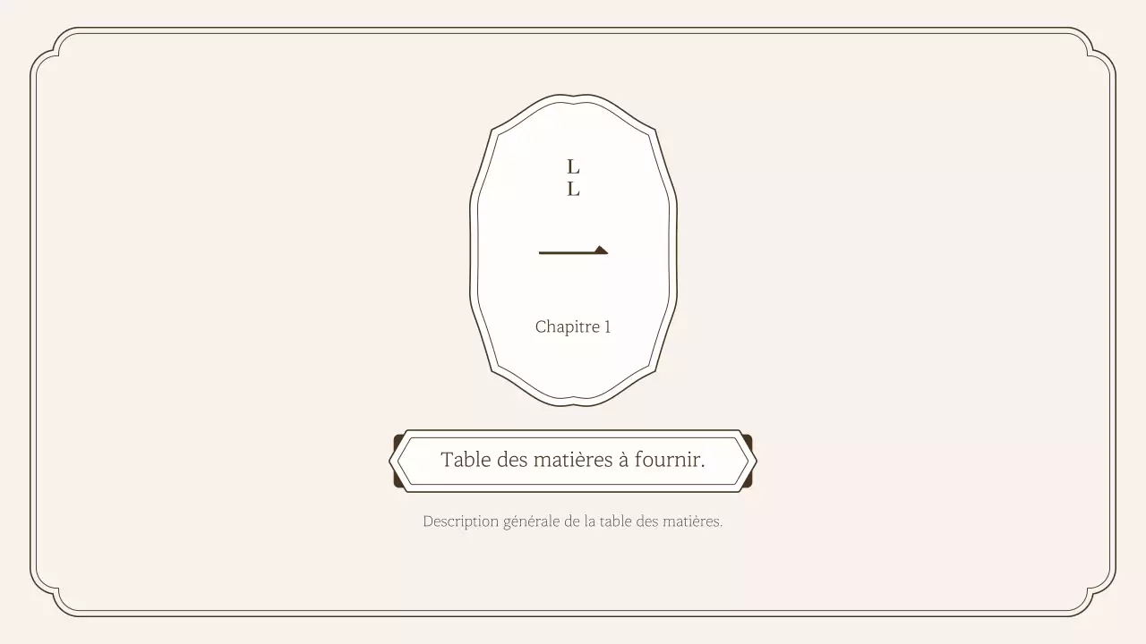 Kit de présentation simple de style oriental