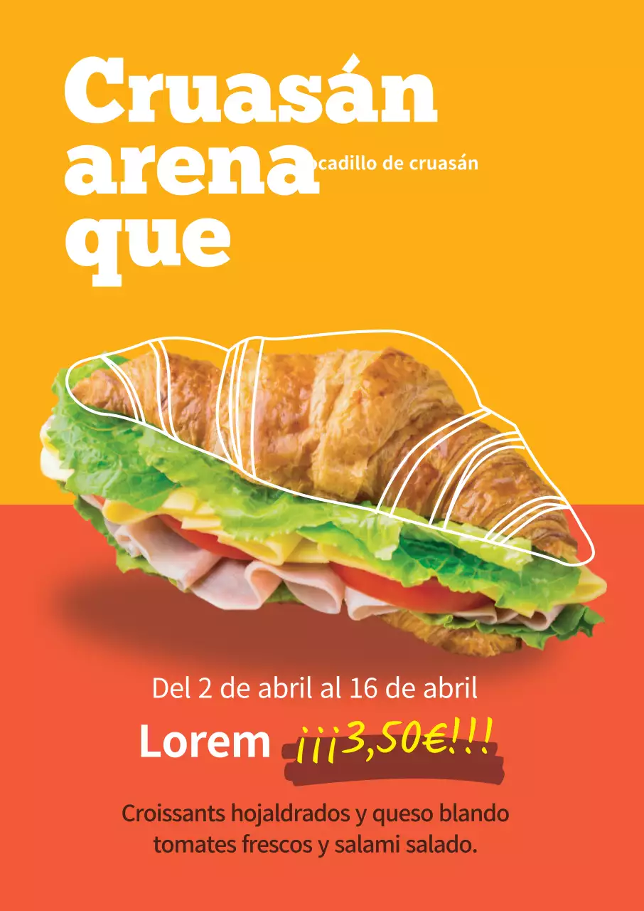 Amarillo-naranja foto destacada Neat restaurante sandwich descuento evento