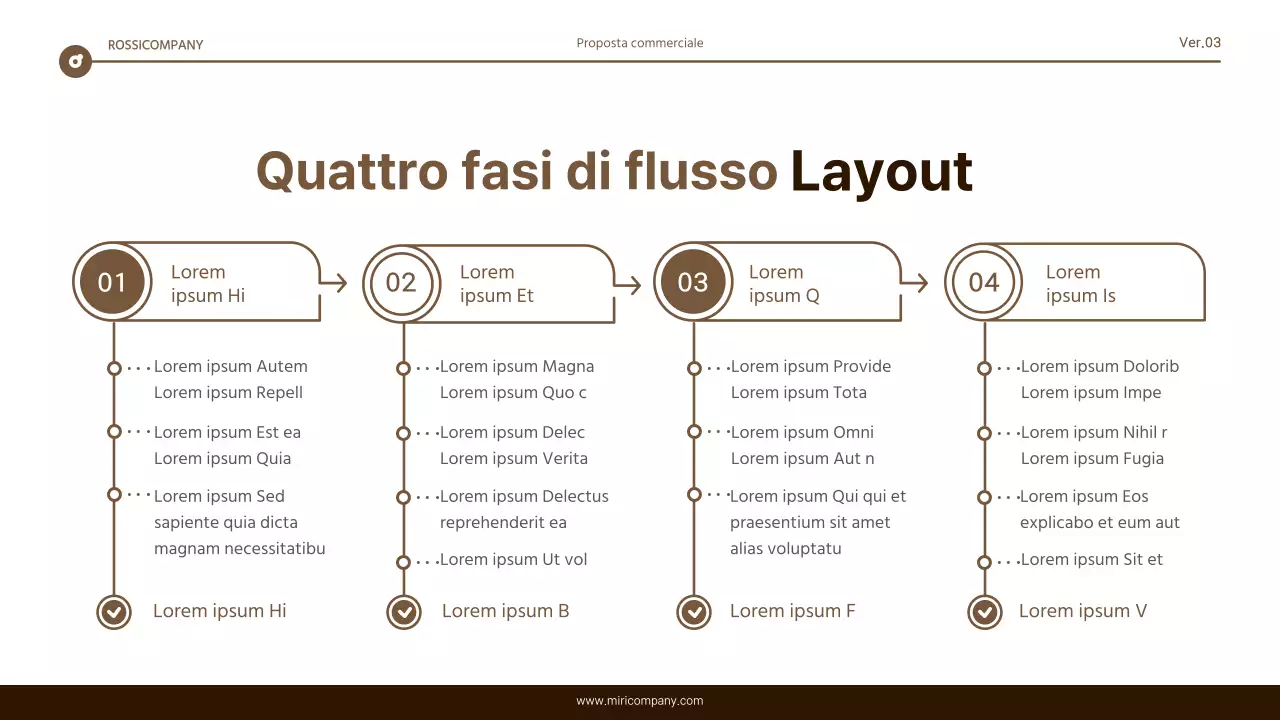 Semplice relazione di evidenziazione del testo in marrone e bianco