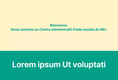 Une annonce de service public de type lettre de bienvenue avec un panneau de bienvenue.