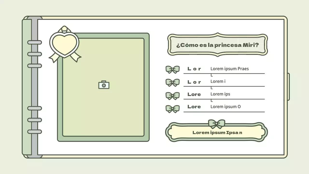 Bonito kit de presentación del concepto de agenda en azul claro y verde