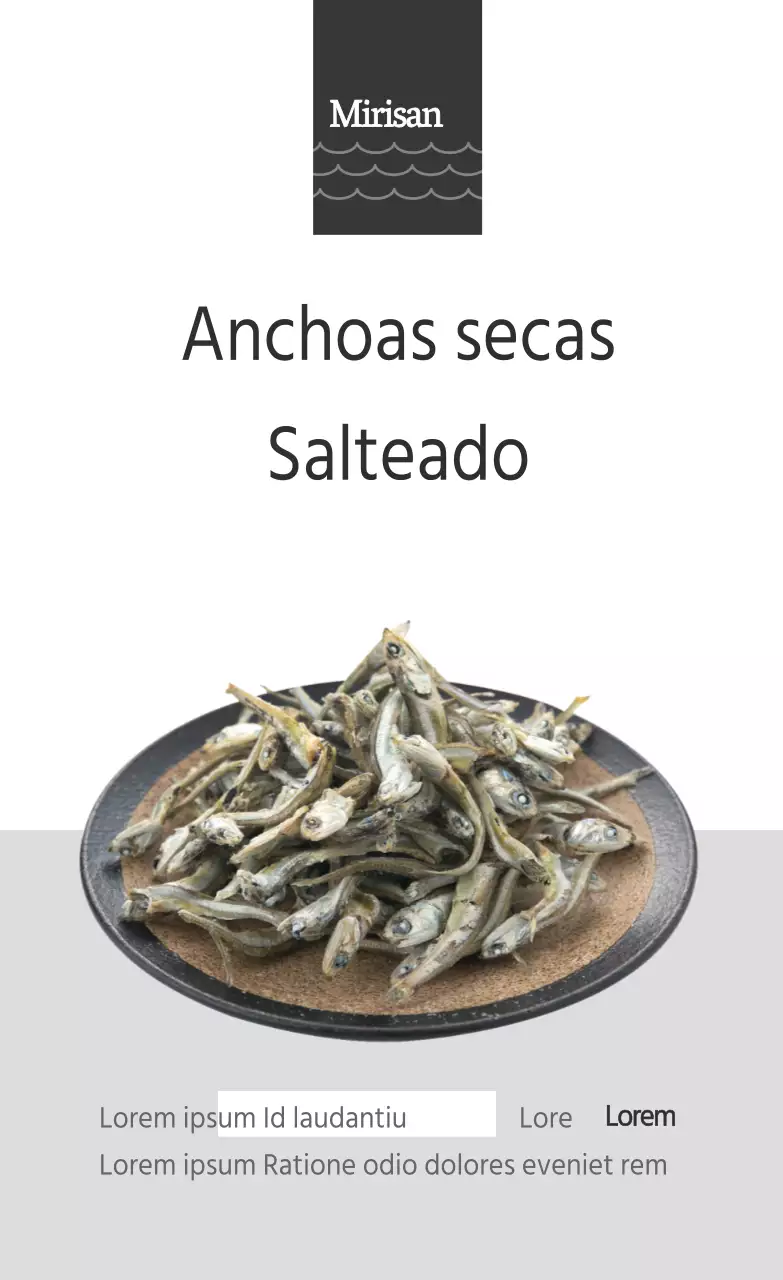 Boquerones salteados con marisco