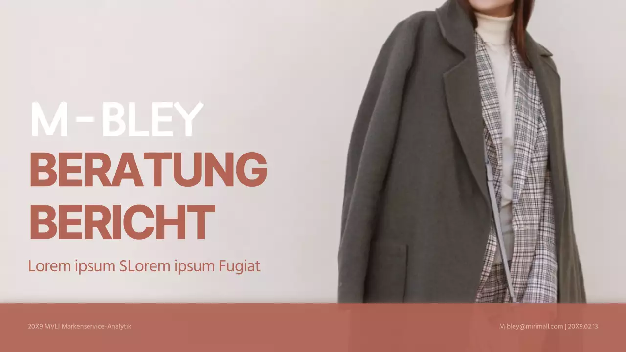 Farbverlauf rosa-beige sauberer Beratungsbericht