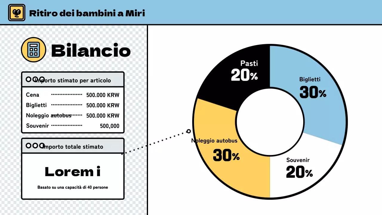 Campo invernale per bambini dallo stile simpatico in azzurro e verde
