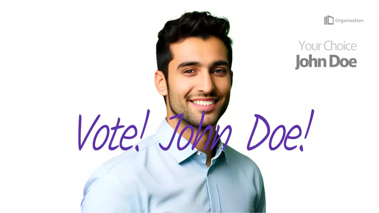 Purple Modern Election Promotion Presentation