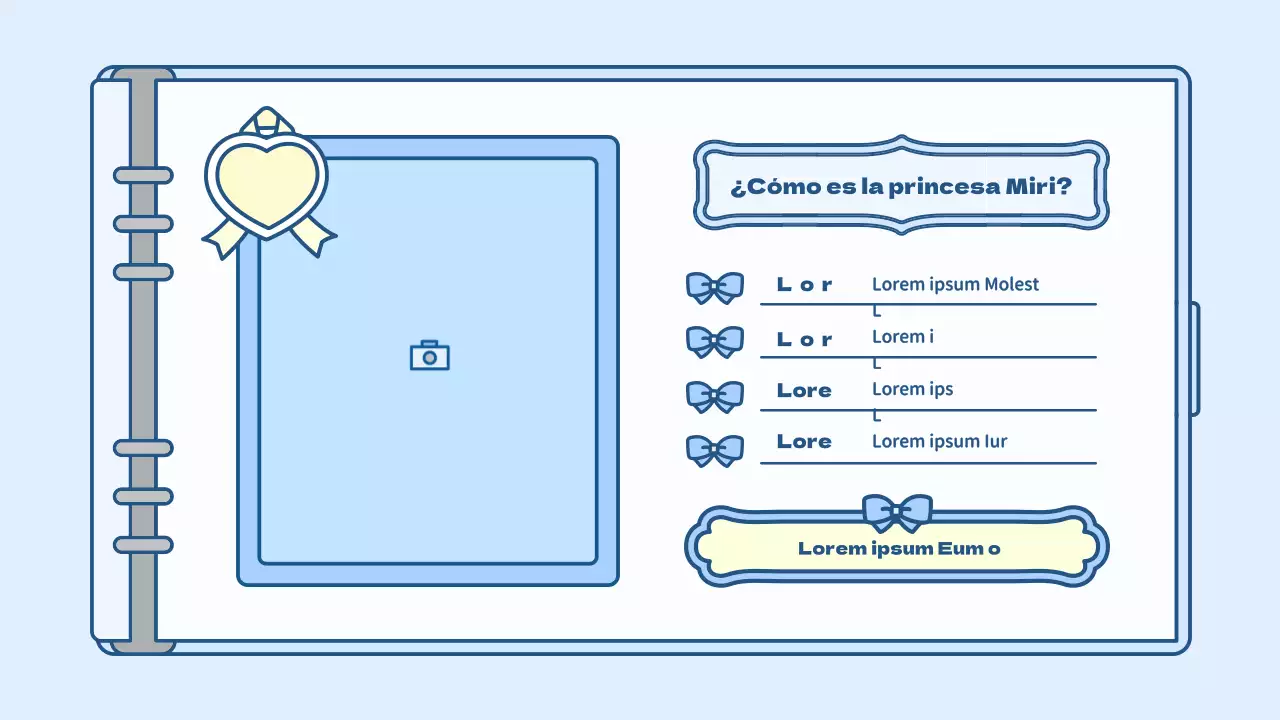 Bonito kit de presentación del concepto de agenda en azul claro y verde