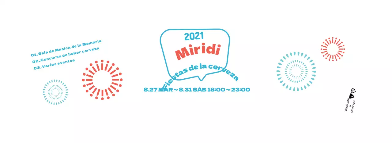 Blanco Rojo Azul Petardo Ilustración Fiesta de la Cerveza