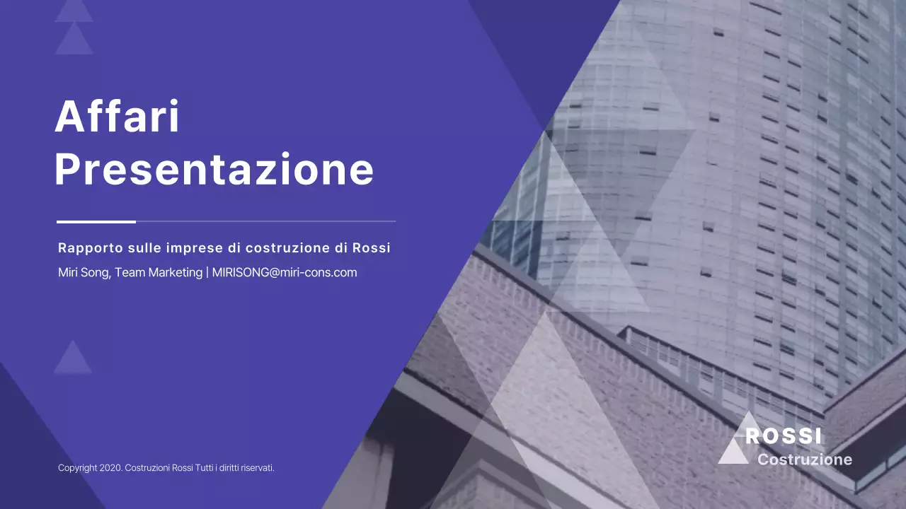Presentazione del business pitch di NavyTone