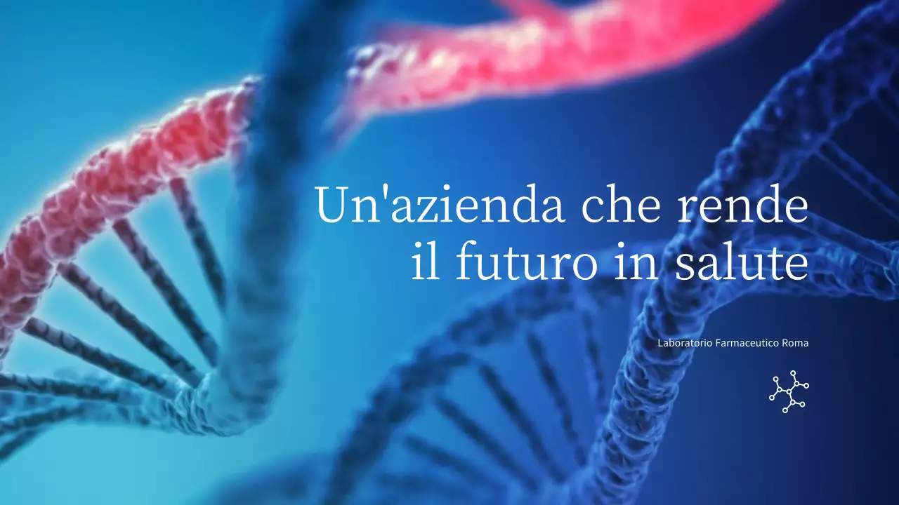 Tema aziendale del laboratorio blu e marrone (presentazione)