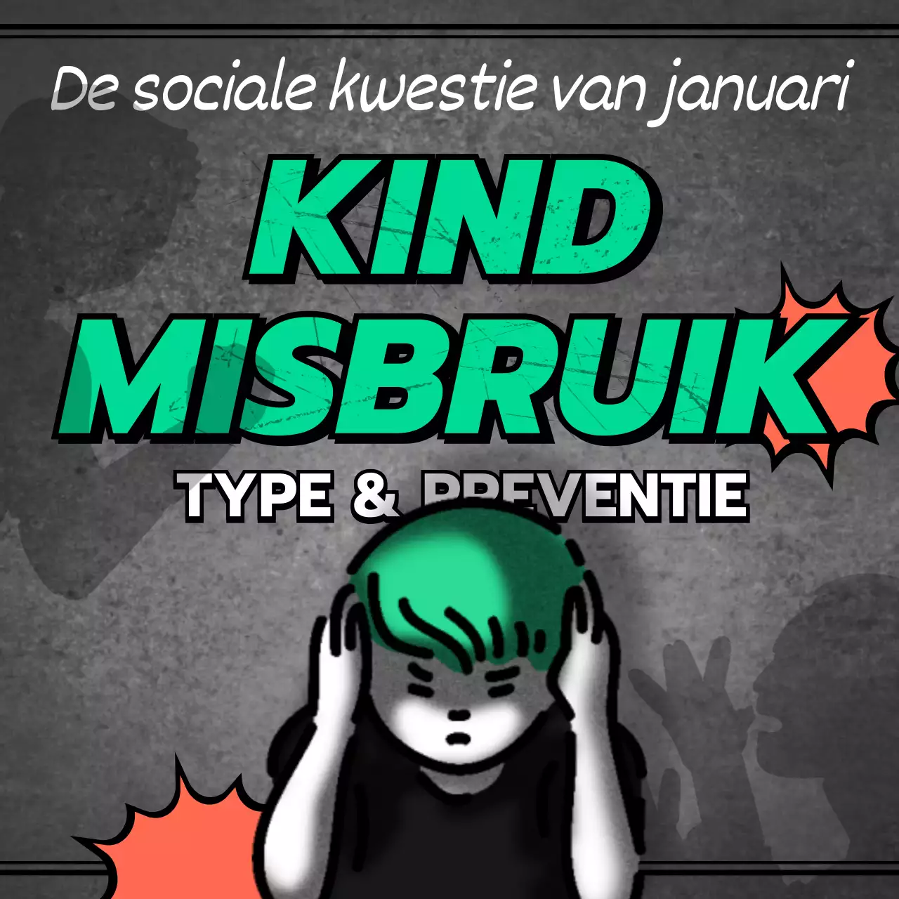 Soorten & preventie van kindermishandeling in Groen Grijs Oranje Nieuws Concept