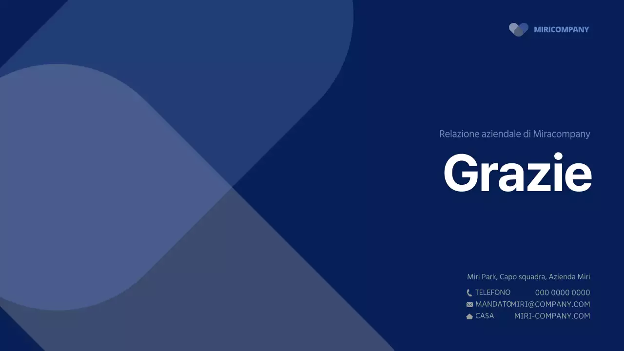 Blu navy semplice relazione sul business plan aziendale