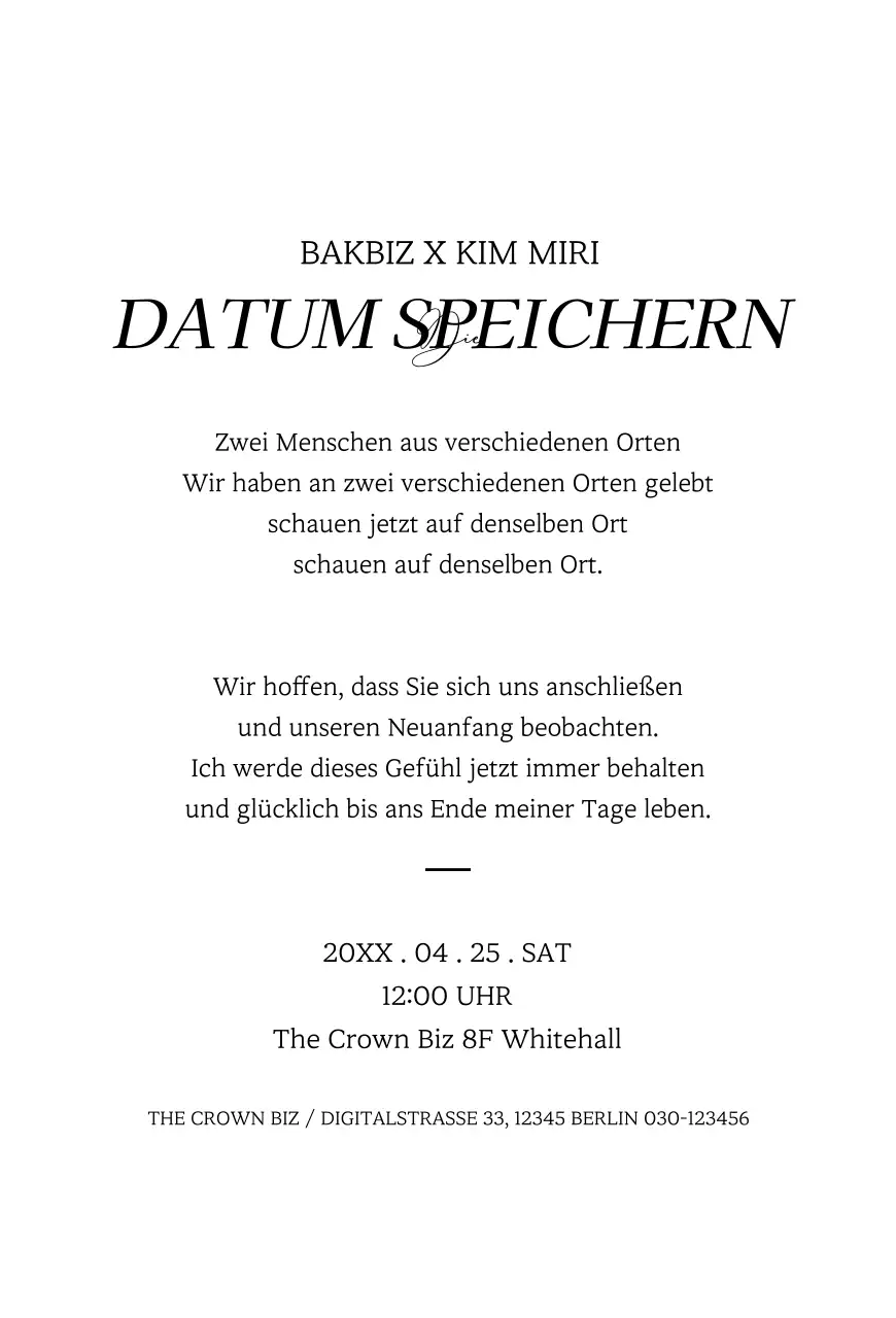 Einfache gerahmte Hochzeitseinladungen mit schwarzer und weißer Hochzeitsgrafik