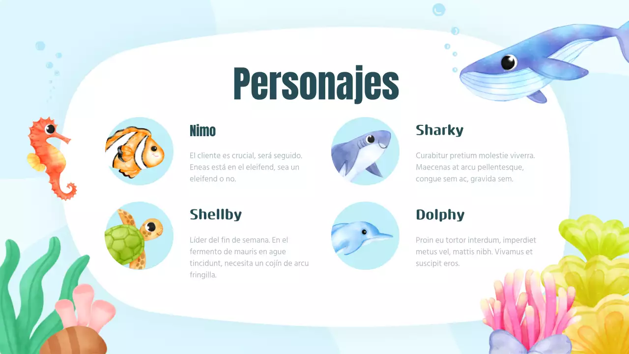 Una colorida y simpática lección de lectura de cuentos ilustrados sobre el mar