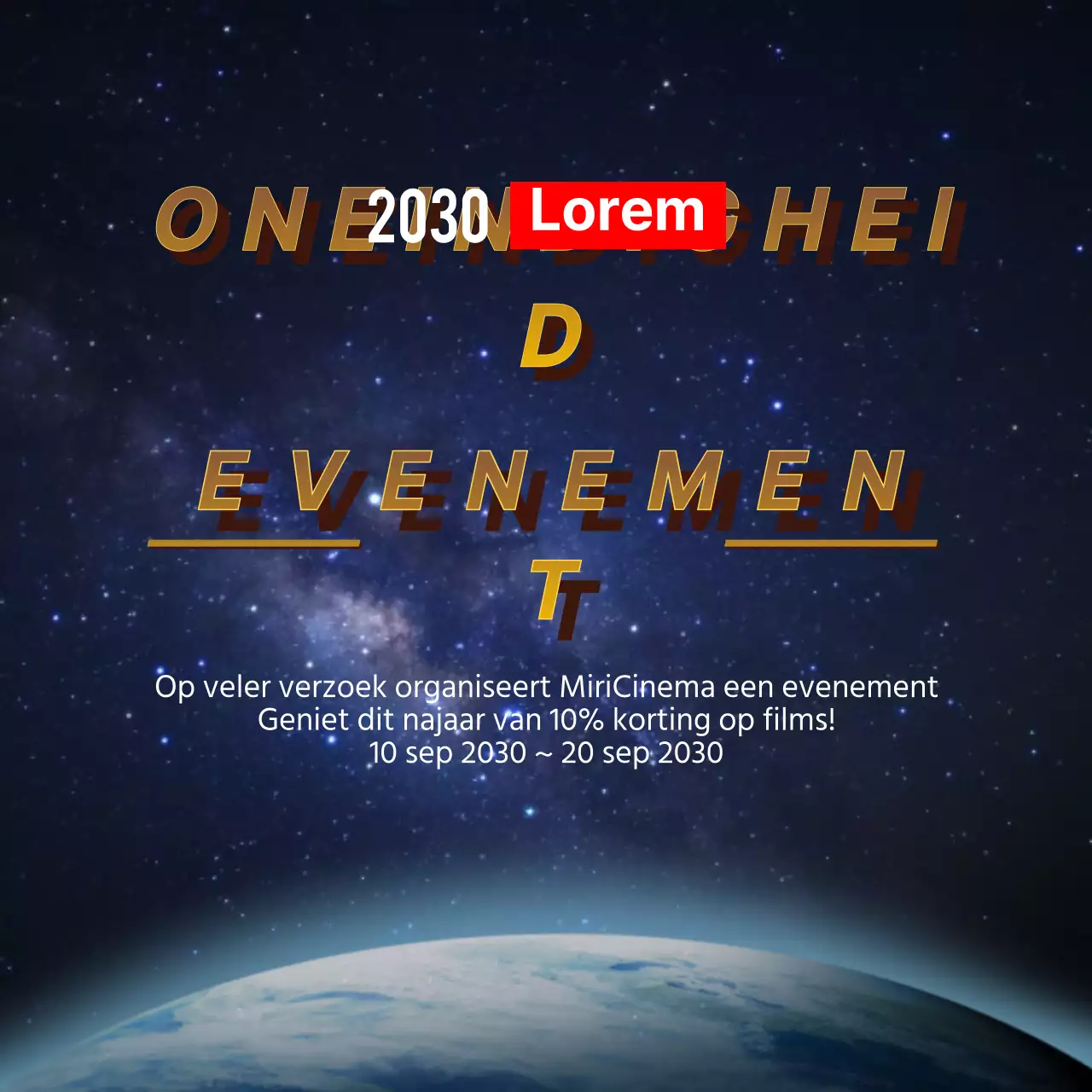 Oneindige gebeurtenissen