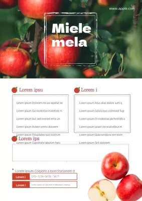 Promuovere una mela pulita con un'immagine di una mela rossa