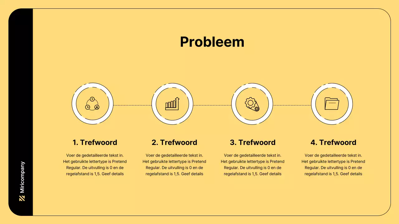Zakelijke illustratie met eenvoudige lijnen en gele kleur