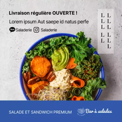 Salad Health & Wellness Premium Subscription Delivery Open Sale Event