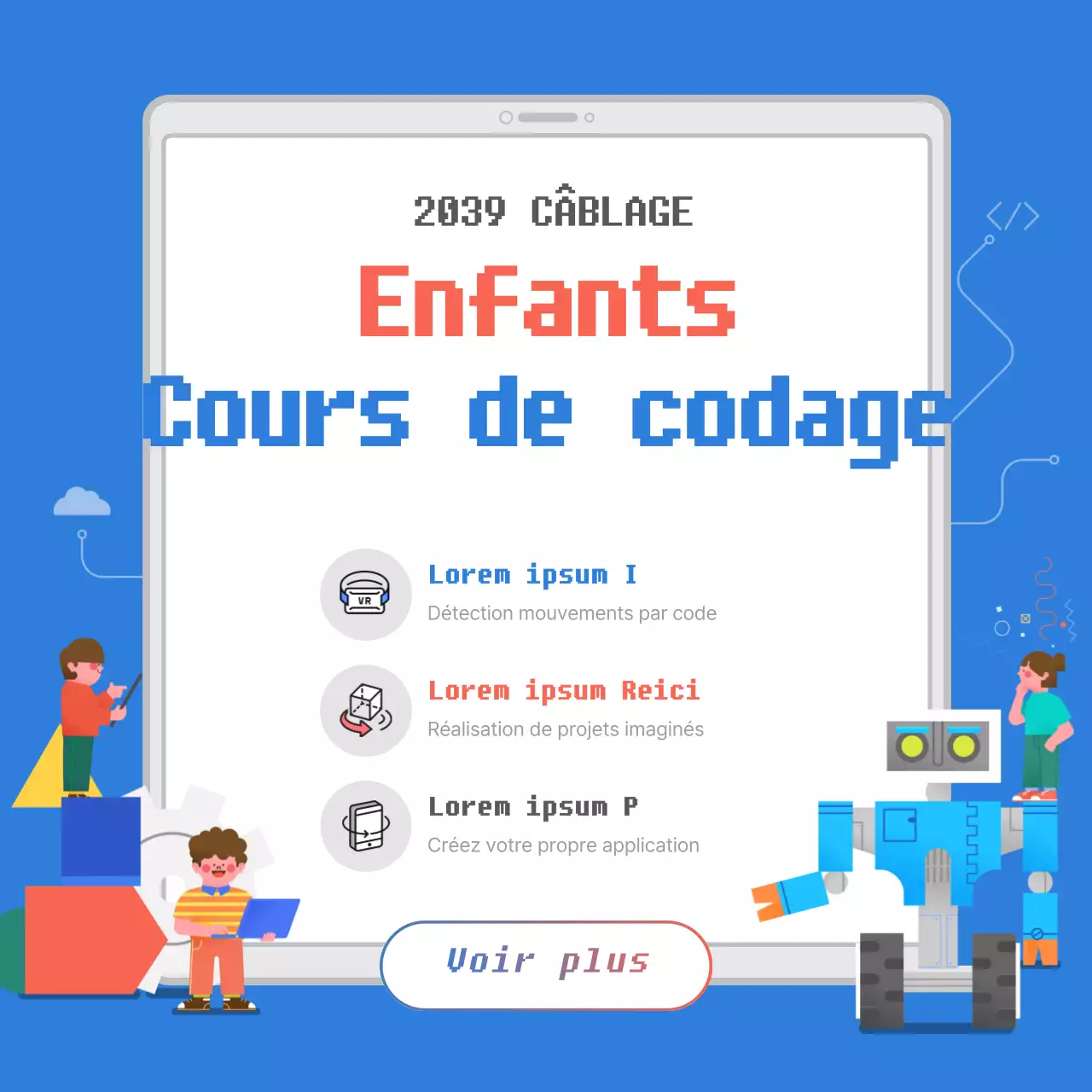 Cours de codage pour enfants