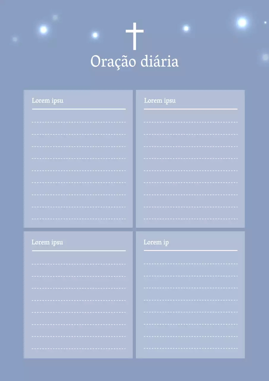 Cartaz de design simples de itinerário diurno em azul