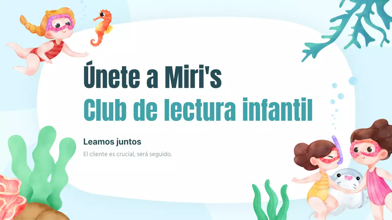 Una colorida y simpática lección de lectura de cuentos ilustrados sobre el mar