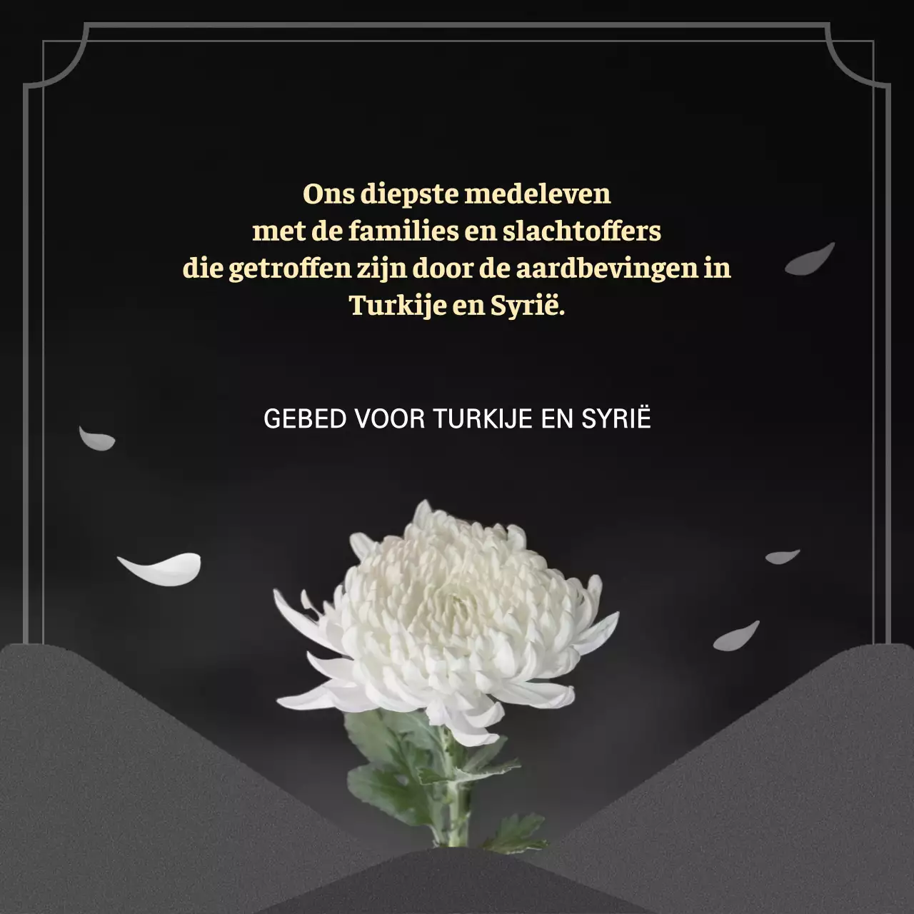 De oorsprong van de restauratie van Turkiye Syrië op een donkere zwarte achtergrond