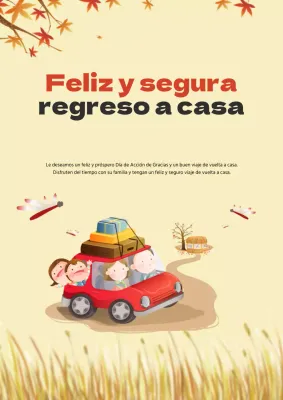 Bonito folleto amarillo de agencia de viajes