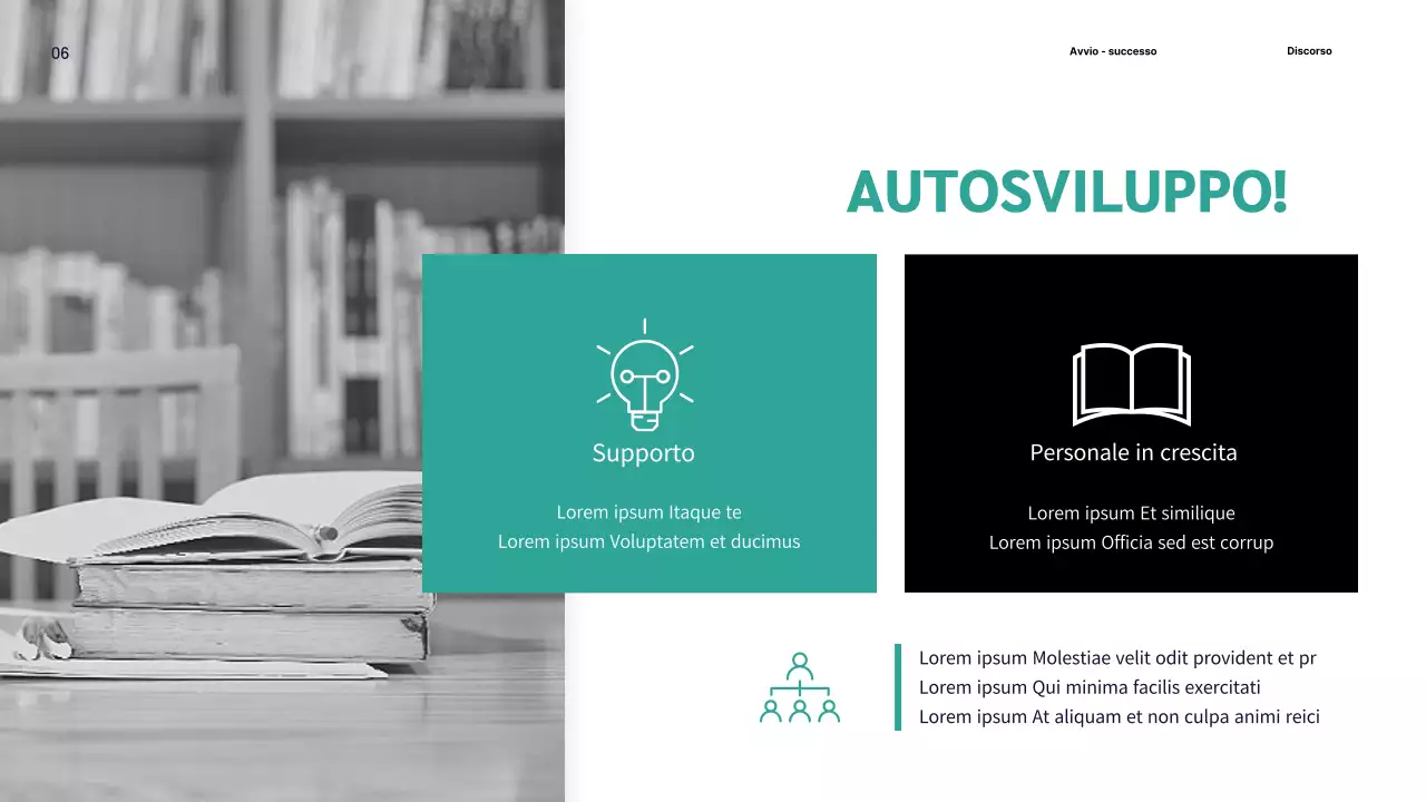 Proposta aziendale di marketing semplice e color menta