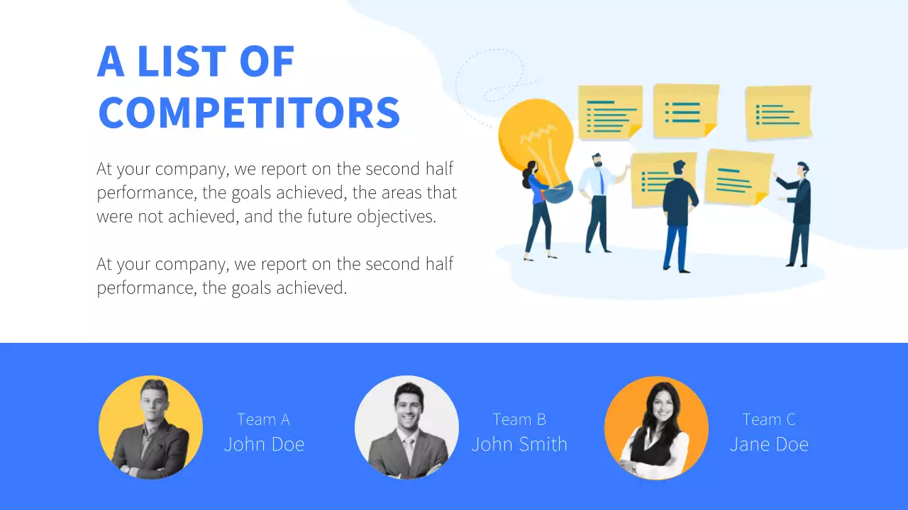 Blue Modern Business Report Presentation