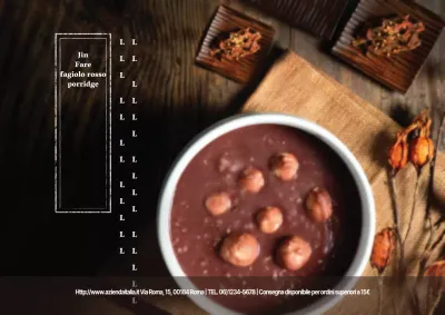 Vero porridge di fagioli rossi