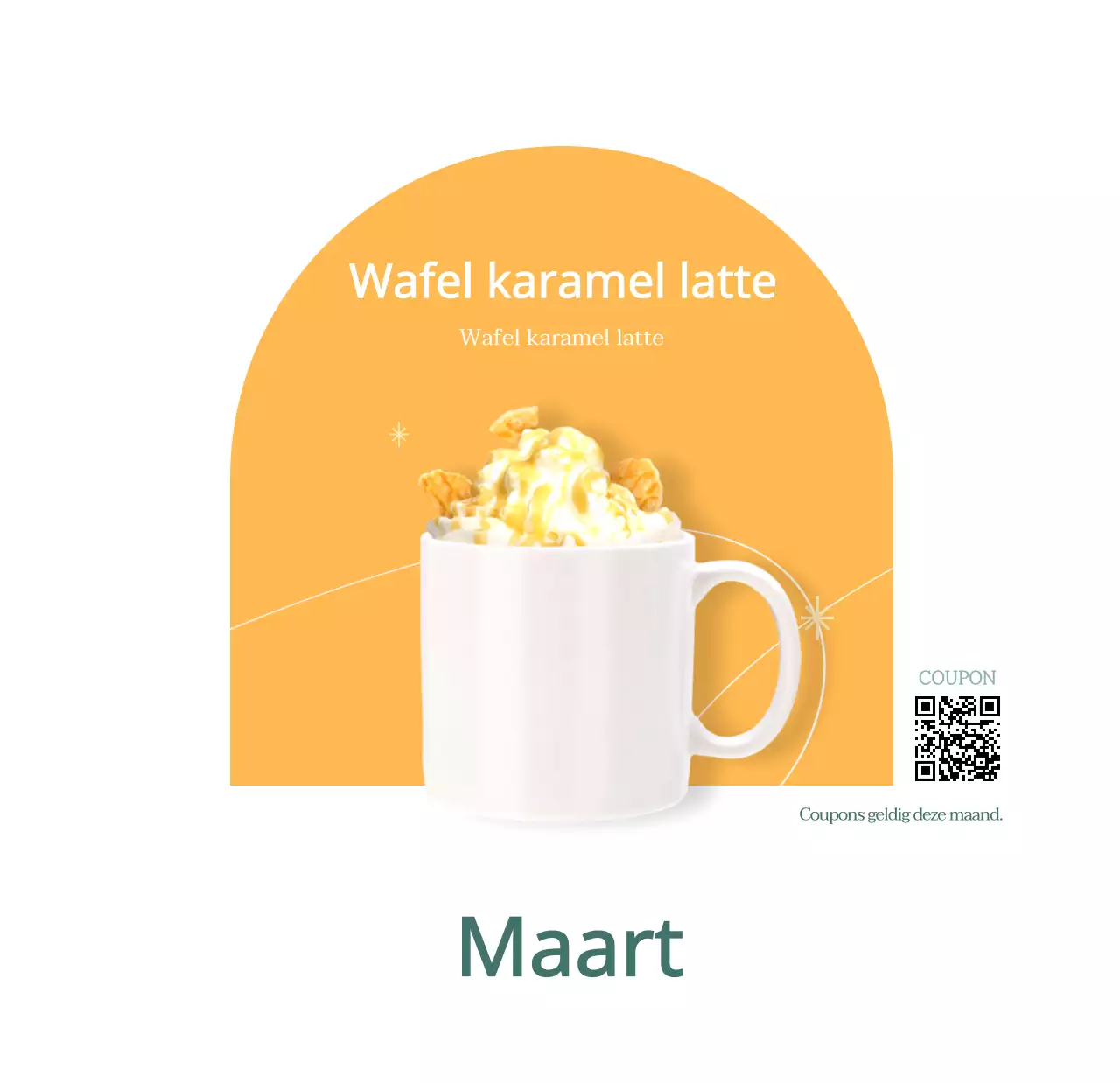 Cafékalender met aanbevelingen voor drankjes van de maand