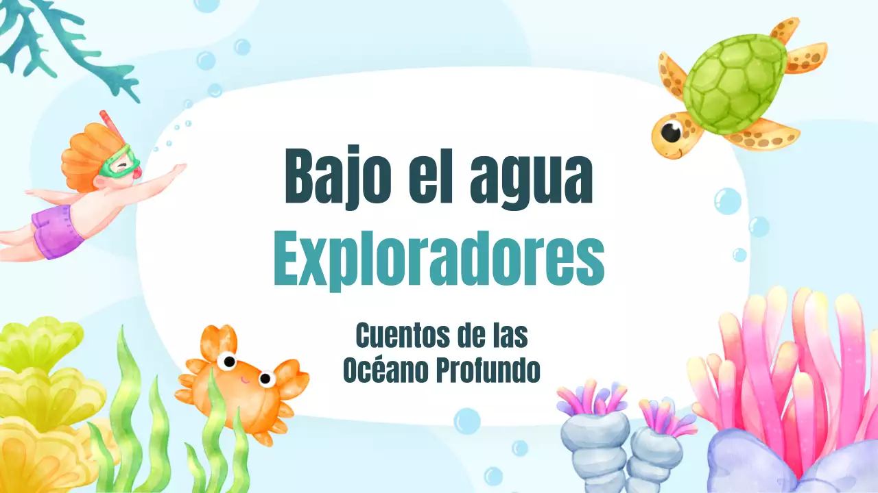 Una colorida y simpática lección de lectura de cuentos ilustrados sobre el mar