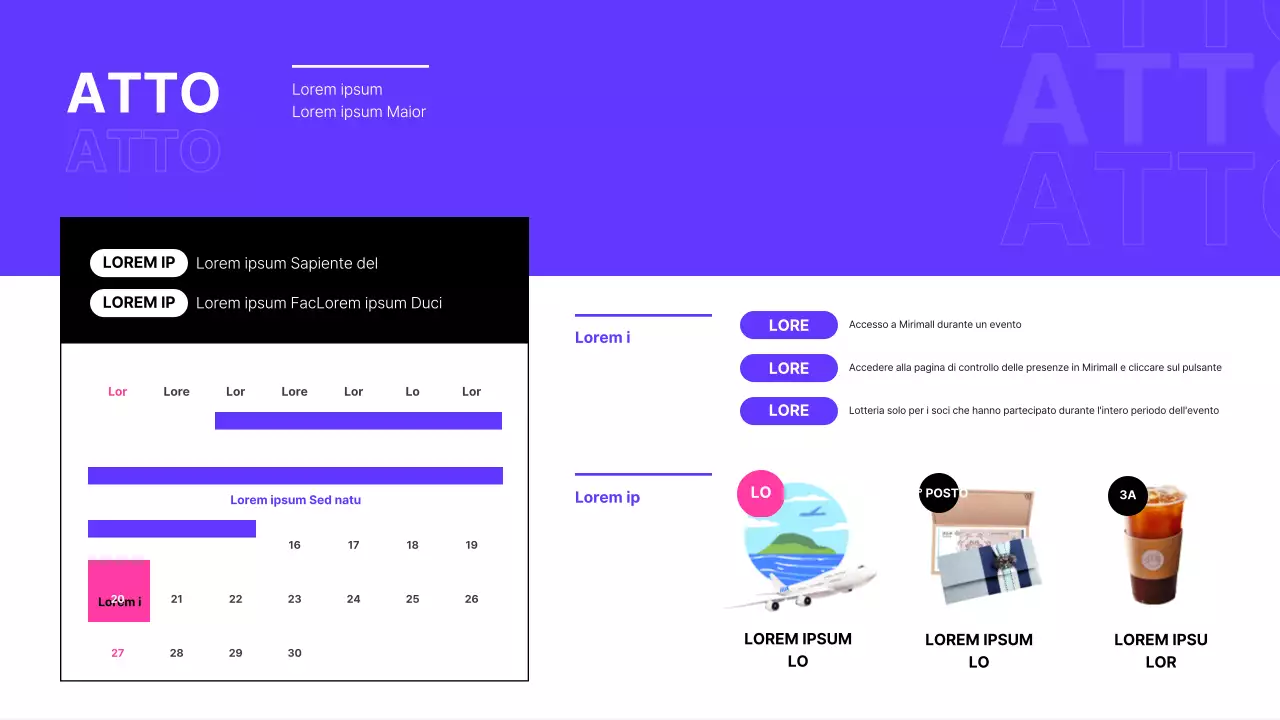 Organizzatore di eventi per il centro commerciale del Black Friday in nero e viola