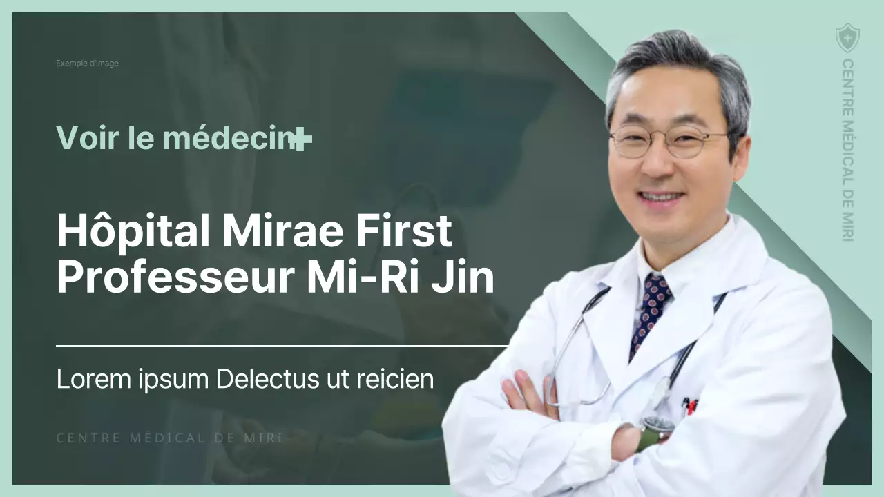 Entretien avec un professionnel de santé vert et chartreuse