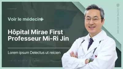 Entretien avec un professionnel de santé vert et chartreuse