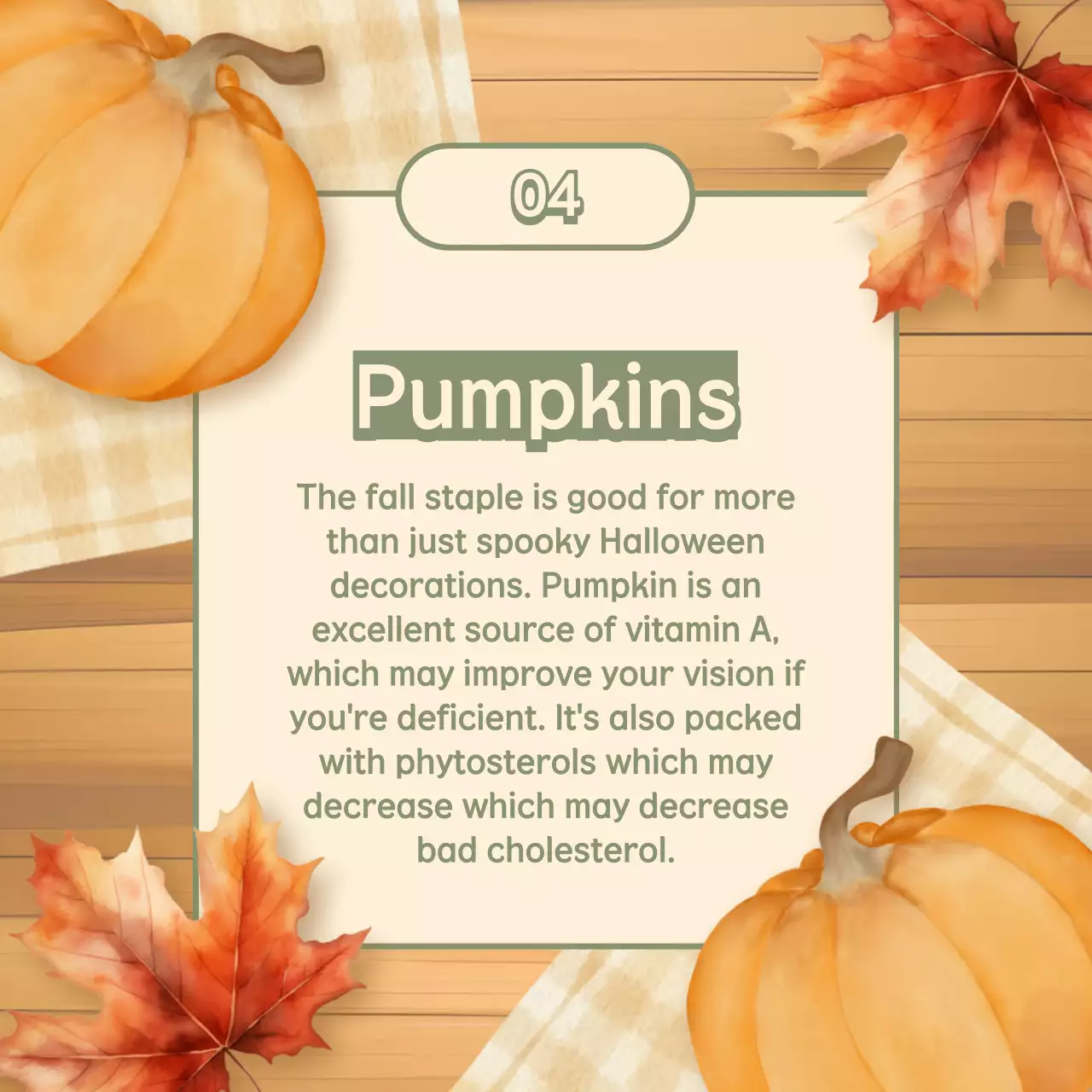 Beige Rustic Autumn Promotion Social Media Post