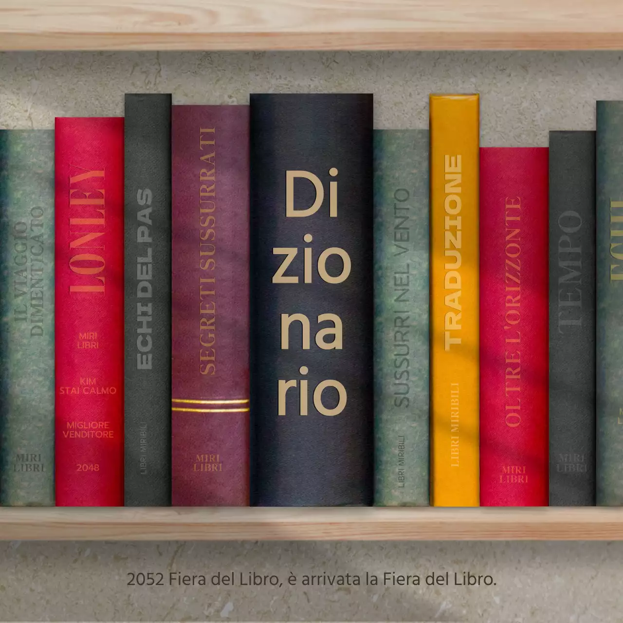 Informazioni sulla fiera del libro beige e nero