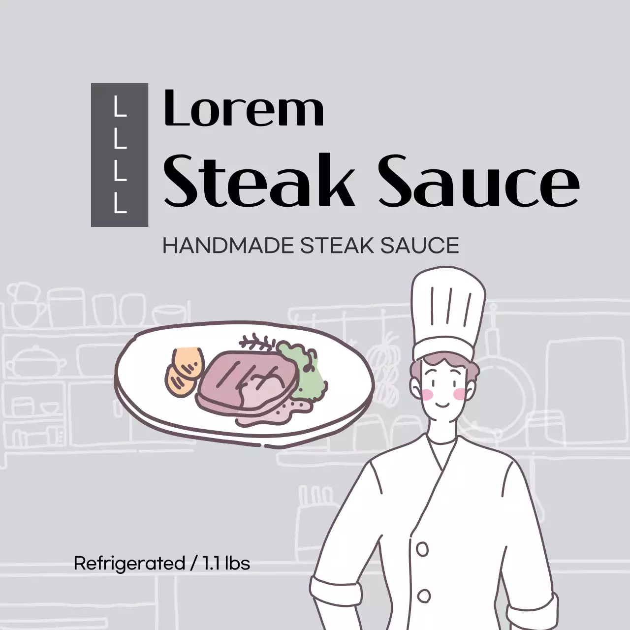 Molho de bife cinzento