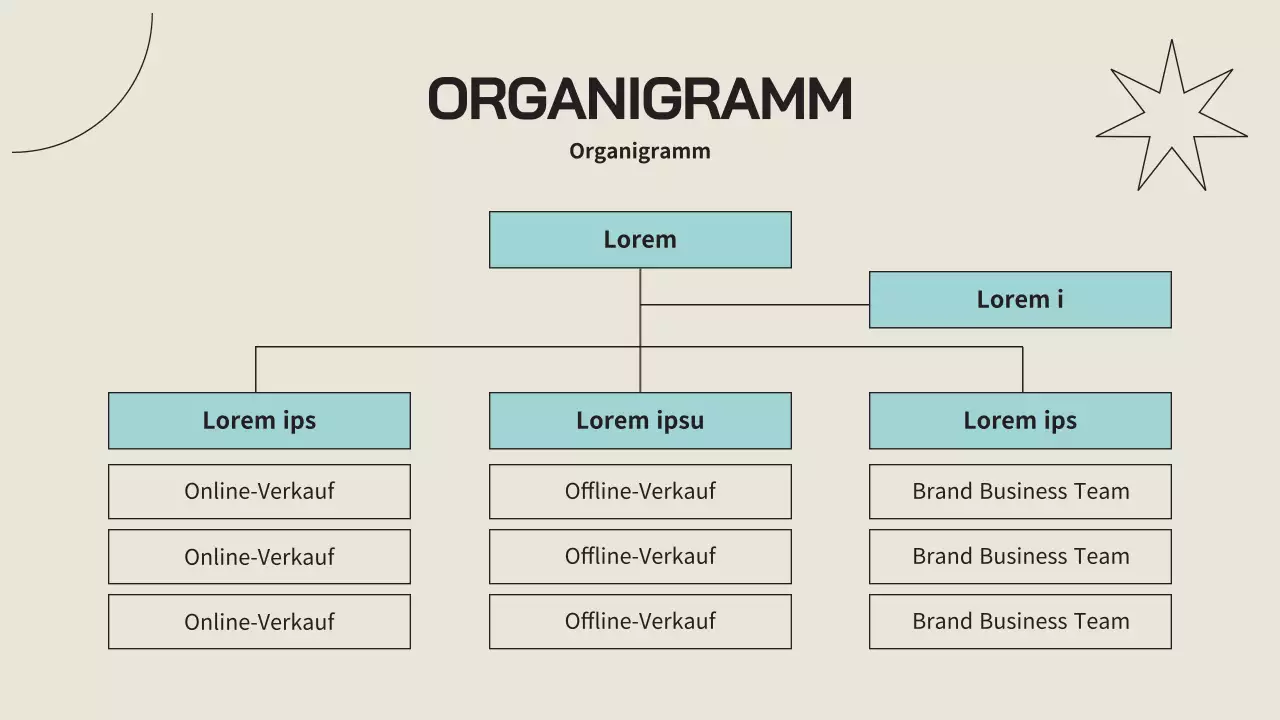 Ein einfaches Unternehmensprofil in Beige